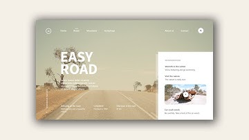 Web Design Speed Art #6 - Easy Road [Adobe XD]
