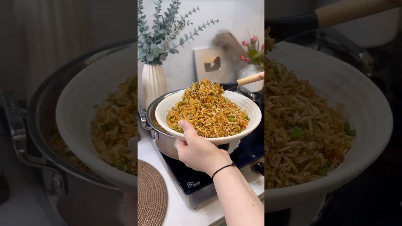 Bache hue Chawal ka kya Kiya?🤔|Authentic Fried Rice🍛#shorts #cooking #familydrama #foodvlog #food
