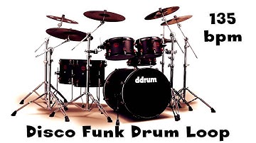 Disco Funk Drum Loop 135 bpm