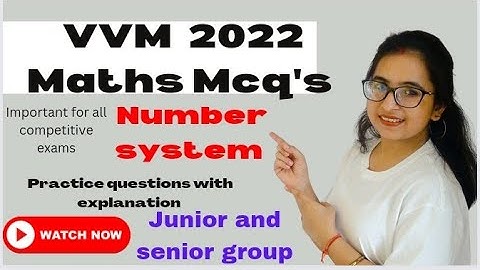 VVM 2022| VVM exam Preparation | VVM exam Maths Mcq