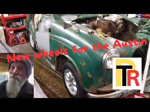 Austin A30 new wheels, didnt fit, had many problems