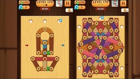 Screw Puzzle: Wood Nut & Bolt - Level 170