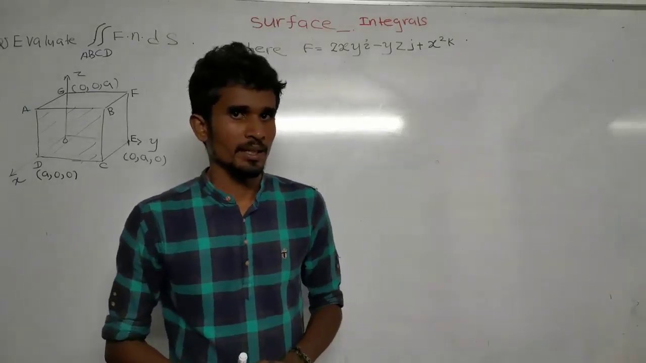 surface integral part 2 example 1 with cartesian coordinates - YouTube