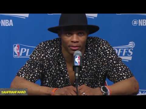 Westbrook & Beverley Trash Talk Each Other In Postgame Interview | Rockets vs Thunder G5 | NBA HD