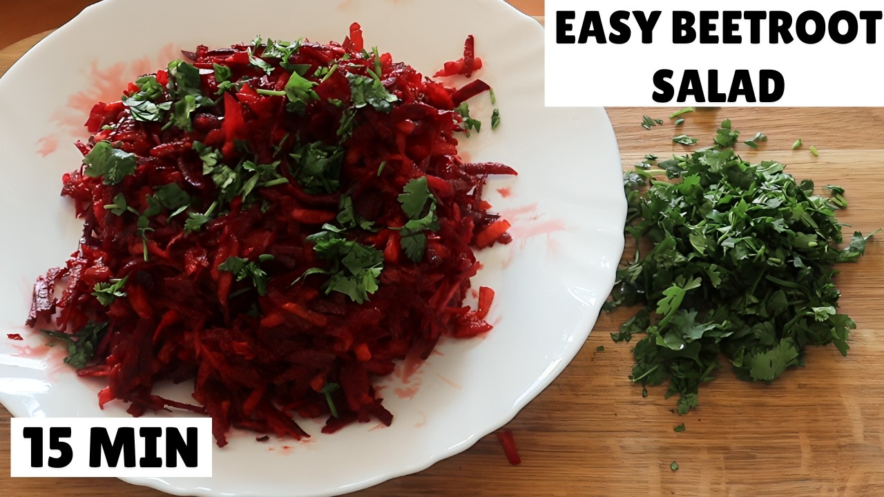 Raw Beetroot Carrot Apple Salad | Fresh & Healthy