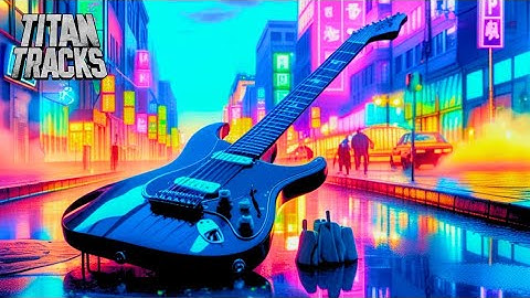 Dark Streets Hard Rock in E Minor (Em) Backing Track - 90 BPM