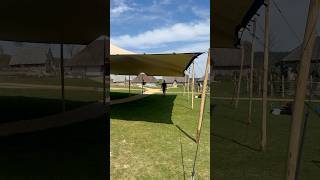 Installing Stretch Tent Professional Tent Setup #StretchTents #BellTentSussex #EventTents #wedding
