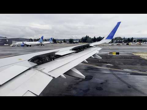 4K United Airlines Airbus A321-271NX [N14504] pushback, start up, and takeoff from PDX