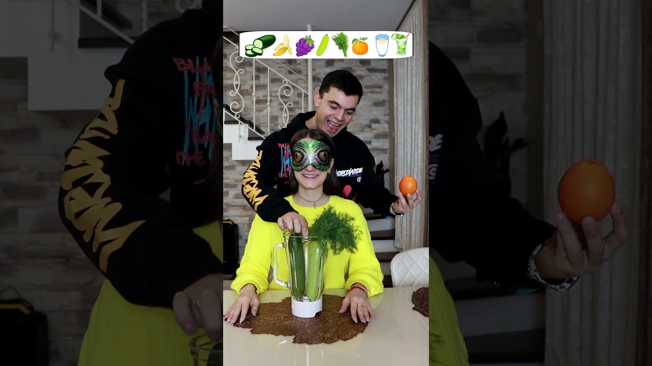 Left or Right challenge making cucumber cocktail 👍 