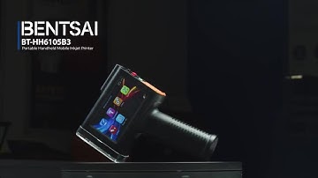 Print Demo | Bentsai BT-HH6105B3 handheld inkjet printer gun with 12.7mm print height