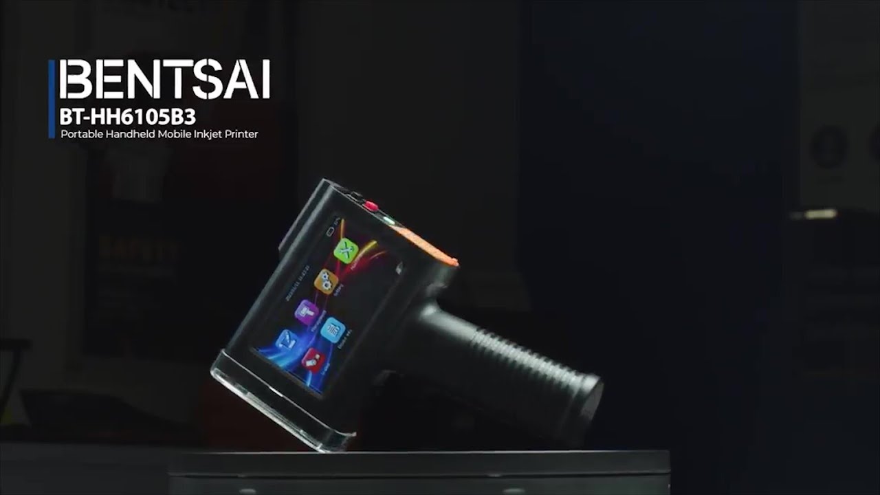Print Demo | Bentsai BT-HH6105B3 handheld inkjet printer gun with