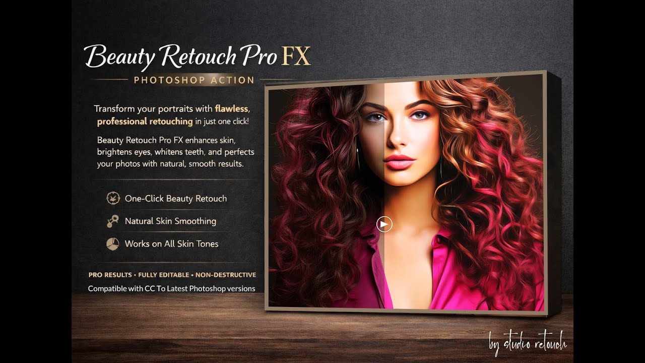 Beauty Retouch Pro FX – Photoshop Action