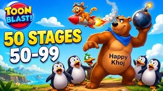 👉50 Stages 50-99 🏆 Toon blast Champions League ⚔️ BOOM BOOM gameplay 🤛 screenshot 4