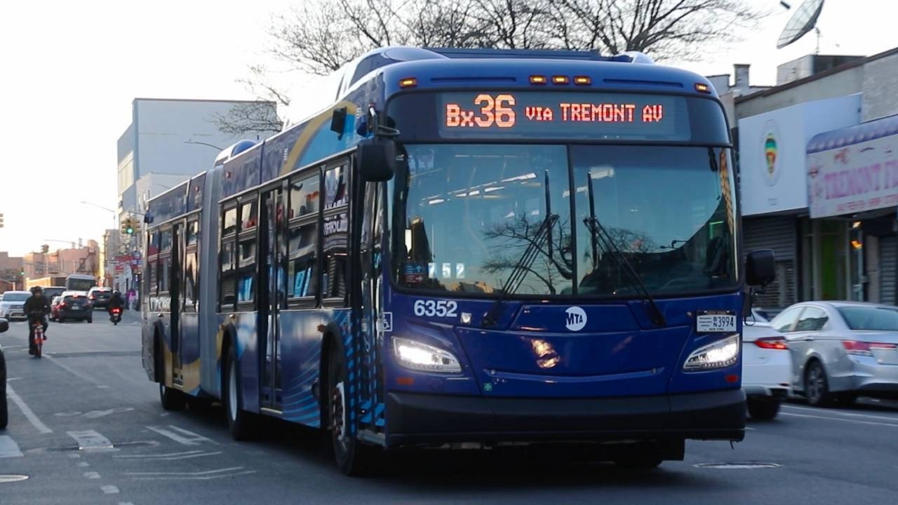 NYCT Bus: 2025 New Flyer XD60 #6352 on the Bx36 at Tremont Avenue