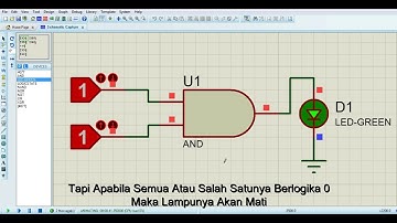Simulasi 7 Gerbang Logika Menggunakan Proteus // Teknik Digital