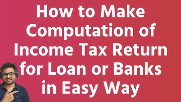 How to Make Computation of Income Tax Return in Excel | ITR Computation Sheet Download New Portal