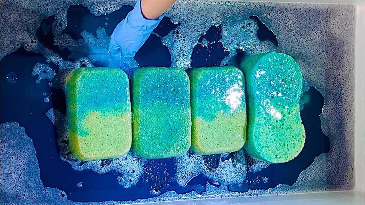 🖤 Dark Pine + Dawn Dish Soap 🌲 • Pt. 2 • Sponge ASMR