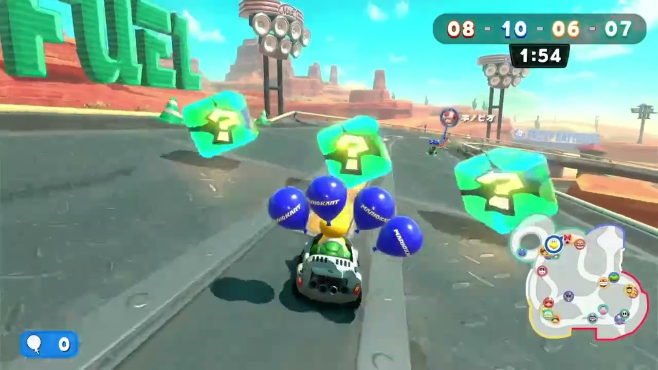 マリオカートワールド6回目