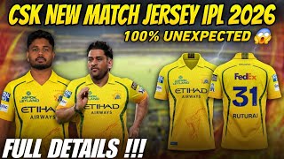 Csk Official Match Jersey Ipl 2026 Full Details