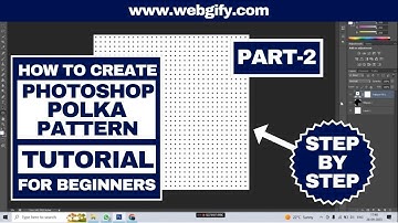 how to create polka dots pattern photoshop part 2 #webgify we give jobs part time full time job