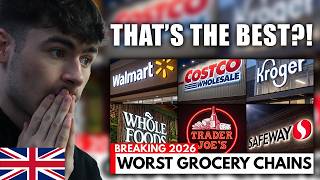 BRITS React to the 7 Worst and 7 Best US Grocery Stores in 2026