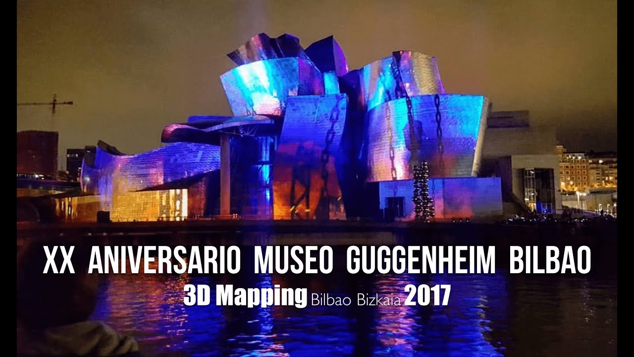 Image result for guggenheim bilbao at night
