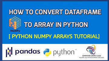 DataFrame to Array in Python | NumPy and Pandas Tutorial