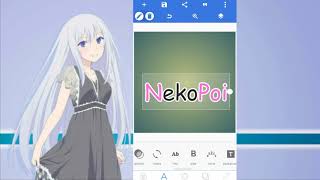 Kary Tutoryal - How to make logo 'NekoPoi'