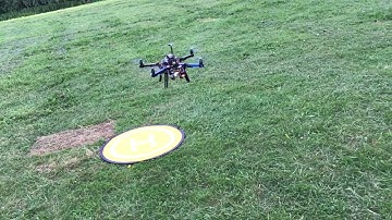 Precision Landing drone/uav using tether mechanism