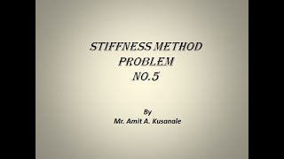 Stiffness Method Eg.5