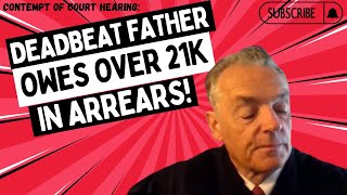 Contempt Of Court: Deadbeat Father Owes Over 21K In Arrears!
