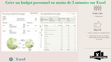 Créer un budget personnel en moins de 5 minutes sur Excel