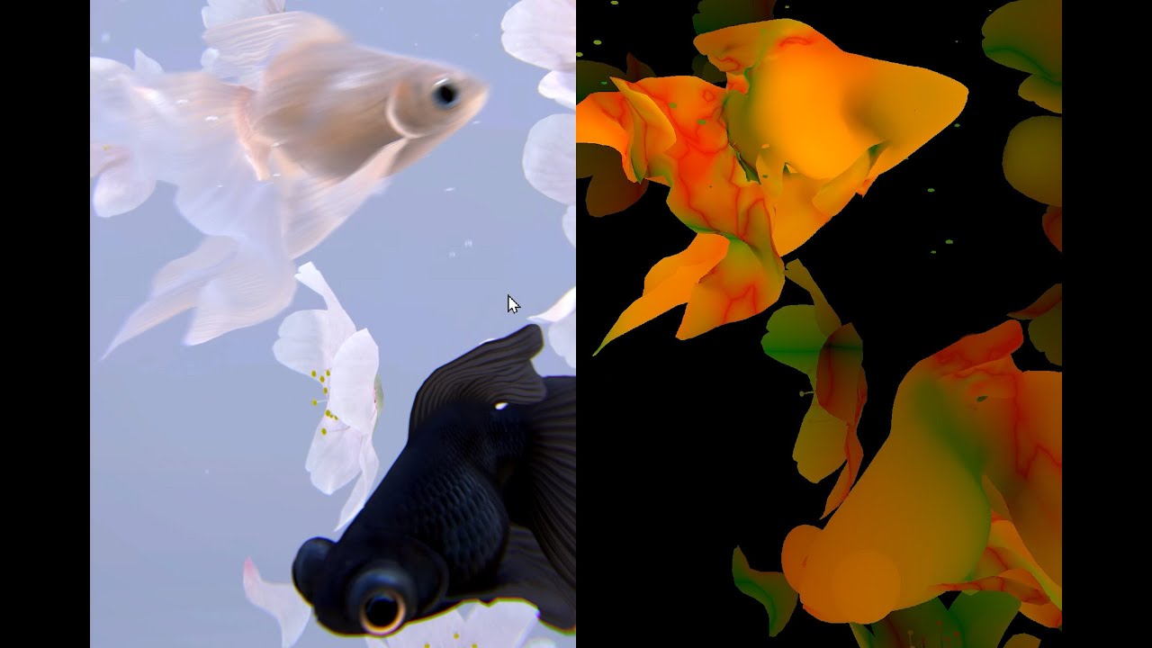 Motion Blur (Realtime 3D goldfish simulation) YouTube