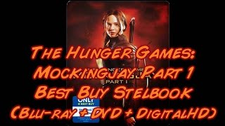 The Hunger Games Mockingjay Part 1 (2014) Best Buy Steelbook (Blu-ray   DVD   DigitalHD) | Unboxing