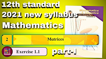 Matrices chapter 2 mathematics & statistics art science part-1 chapter 2 matrics | class 12th math
