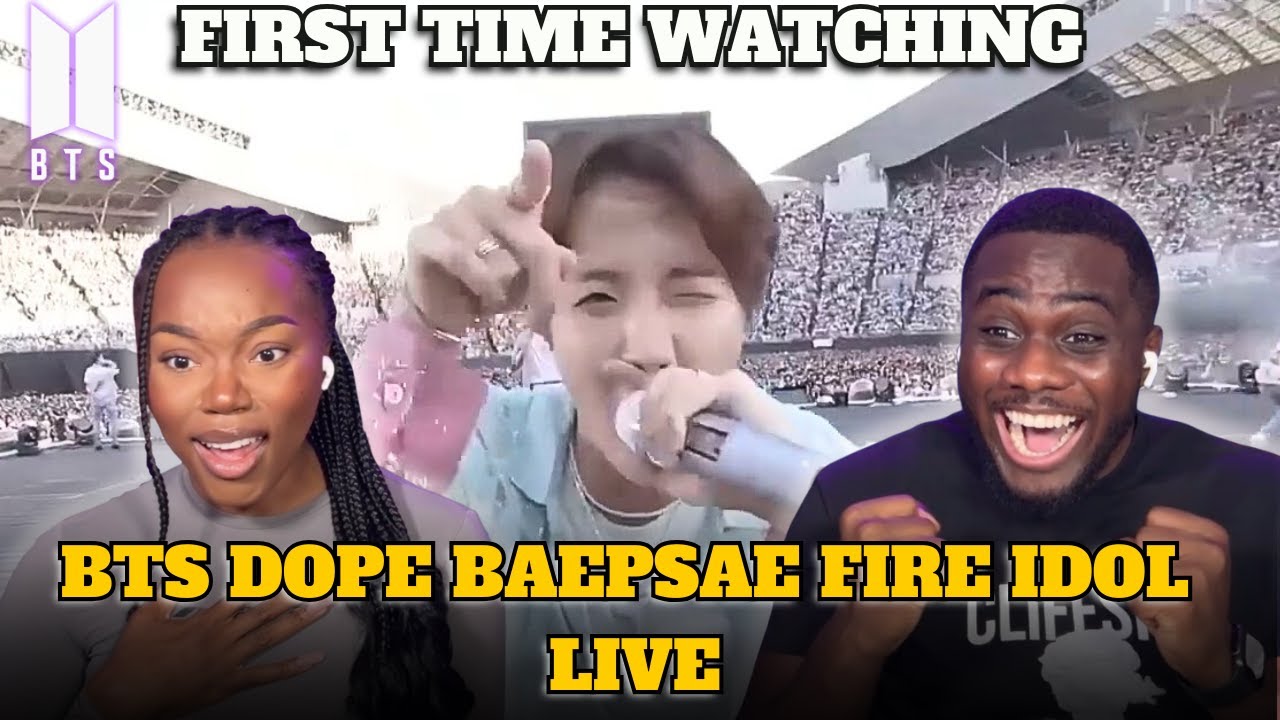 K-POP NEWBIES FIRST TIME WATCHING BTS (방탄소년단) DOPE BAEPSAE FIRE IDOL LIVE!