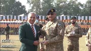 Gen Bajwa shooting fires target with right hands during 41st PARA Central Meet at Jhelum Garrison