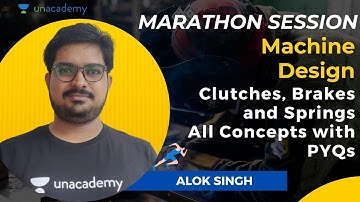 Clutches, Brakes and Springs - All Concepts with PYQs | Machine Design | GATE 2021