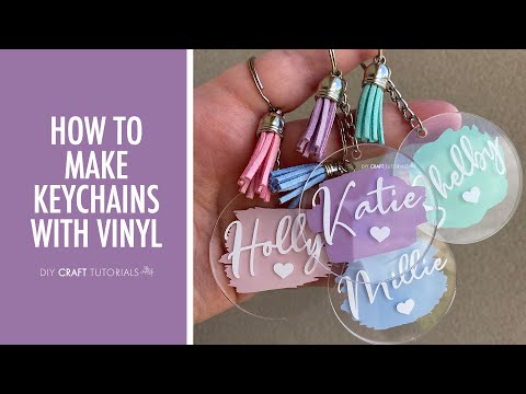 ACRYLIC KEYCHAIN TUTORIAL CRICUT  |  How to make keychains with Cricut from start to