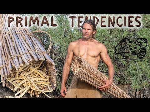 Making a Primitive Burden Basket to Harvest Mesquite (episode 15)