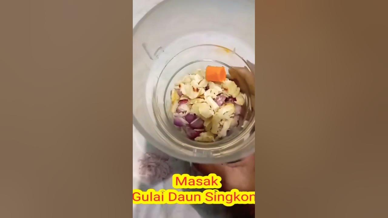 Resep gulai daun singkong || masak gulai daun singkong #Shorts