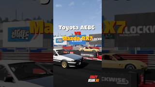 DRAG RACE | Toyota AE86 vs Mazda RX7 #shorts #beamngdrive