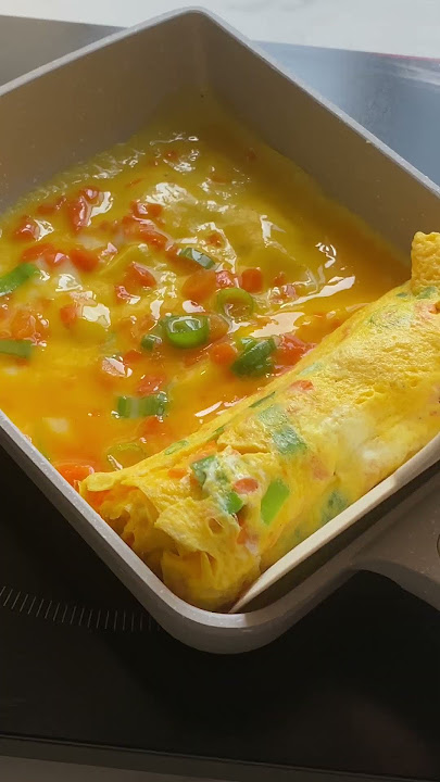 ☀️ Morning Mastery: Whip Up Tamagoyaki with SENSARTE Nonstick Japanese Omelette Pan! 🍳 #cooking