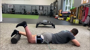 BFR Prone Hamstring Curls Early ACL Rehab
