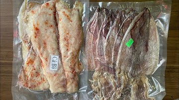 Mực Khô Câu Ngon Với Cá khô Cá Một Nắng