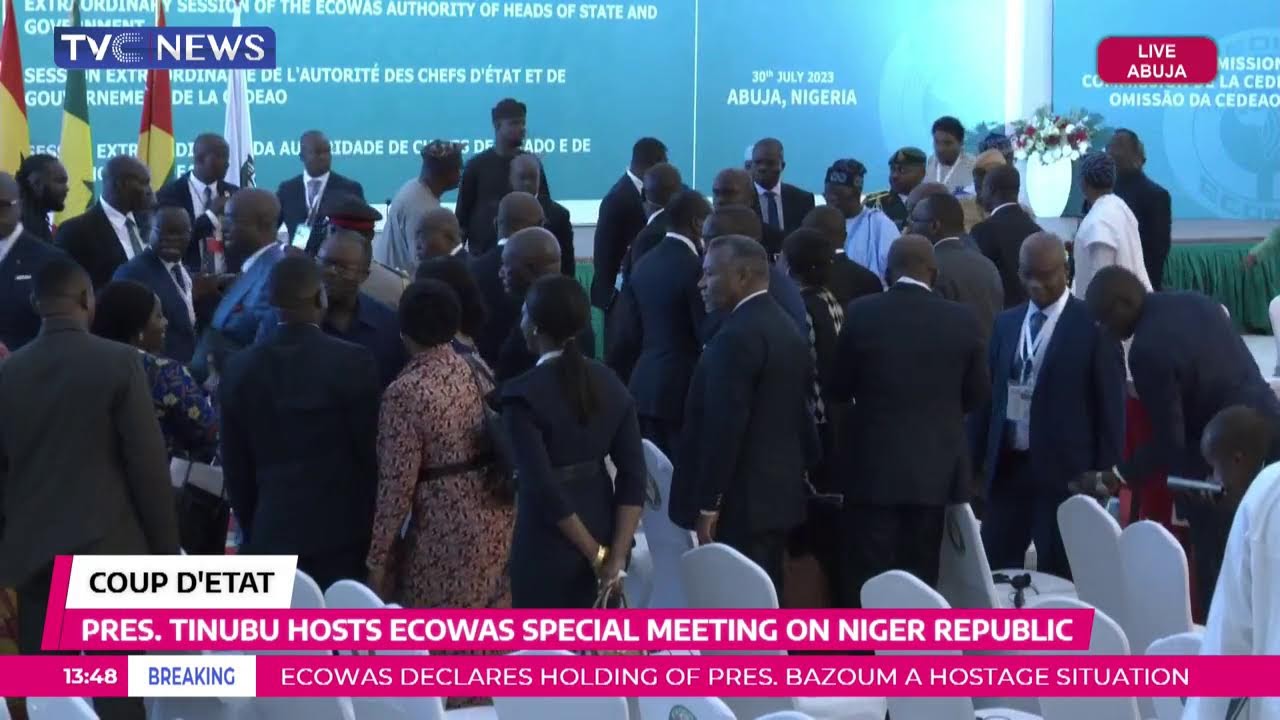 (LIVE) PRESIDENT TINUBU SPEECH AT ECOWAS EMERGENCY MEETING