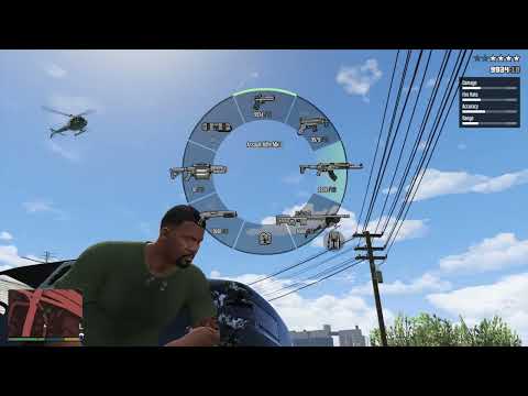 GTA 5 - Franklin's Gang Hit on Marabunta Grande + Ten Star Police Escape