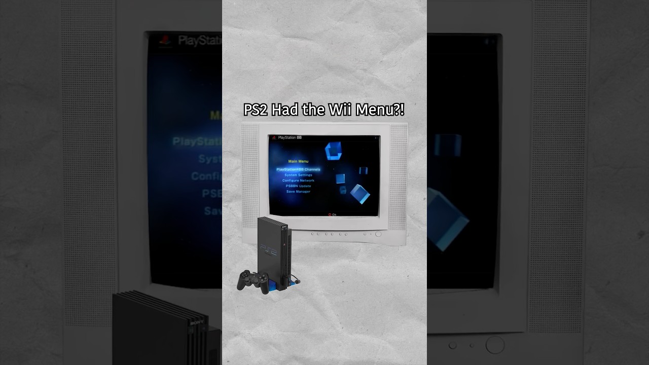 PlayStation Had Channels Before Nintendo?! #playstation #wii #shorts #gaming #nintendo #ps2