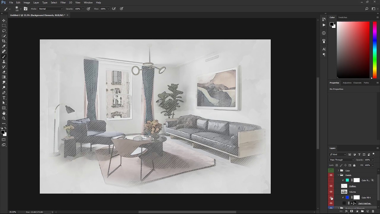 Sketching Interior Design - YouTube