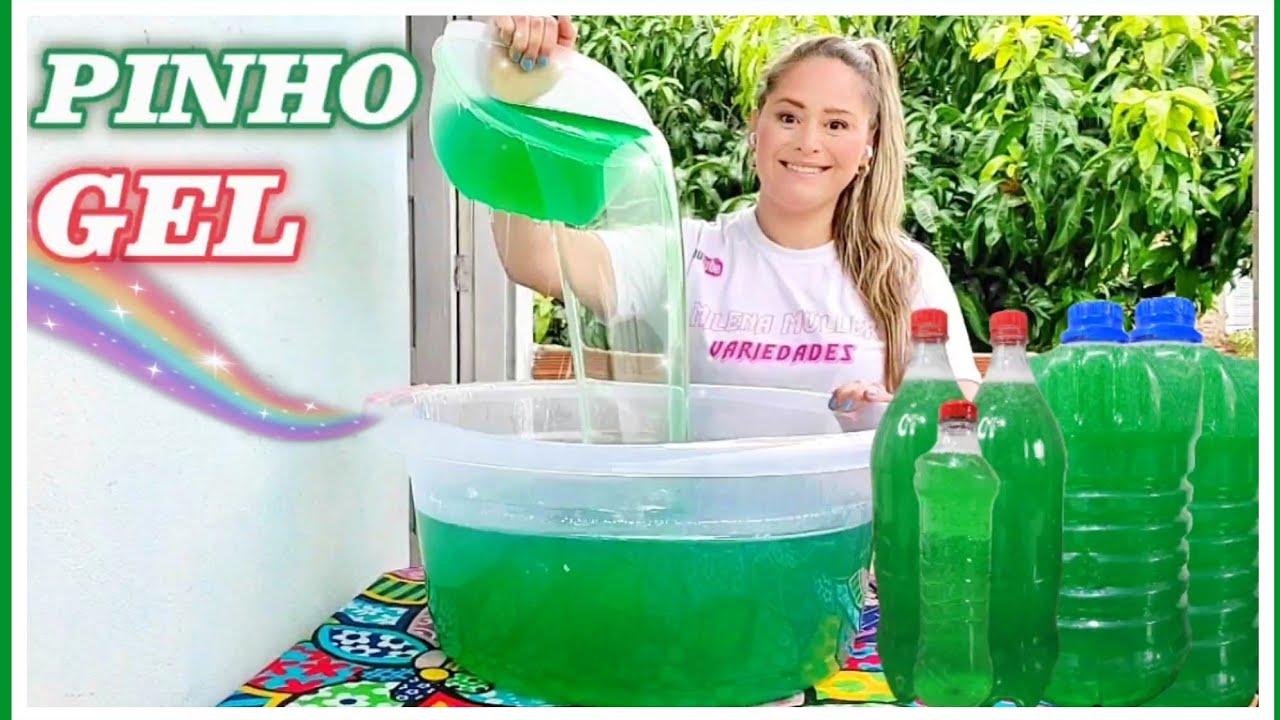 PINHO GEL CONCENTRADO PARA LIMPEZA PESADA- COM 1 LITRO DE ÓLEO- ECONOMIZE OU FATURE MUITO😱LIMPA TUDO